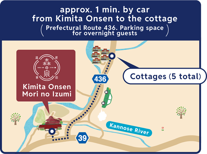 1 min. by car from Kimita Onsen Mori no Izumi