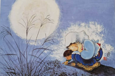🎨🌙 心温まる絵画とキルトの世界へ。 🧵✨